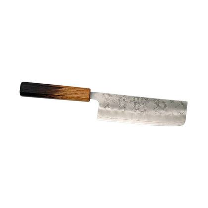Kikuichi Ginsan Nashiji Nakiri Knife Oak Handle 6.5-inch