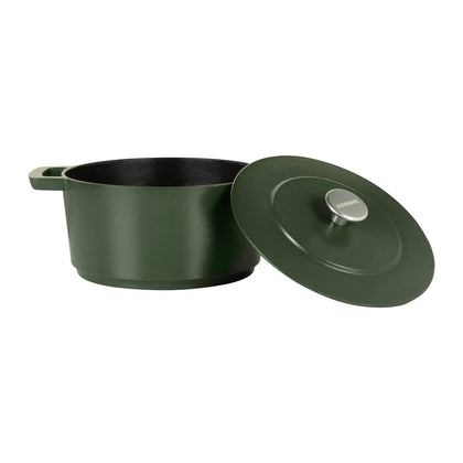 Combekk Railway 4L Enamelled Dutch Oven Dark Green
