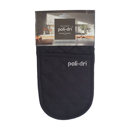 Samuel Lamont Poli Dri Double Oven Glove Black