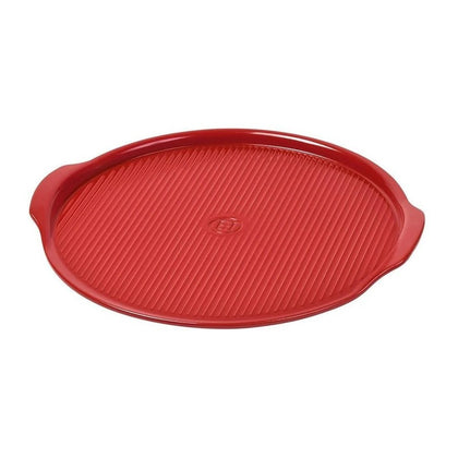 Emile Henry BBQ Ceramic Pizza Stone II 14.5-inch Burgundy