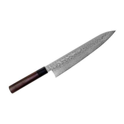 Kikuichi 9.5-inch Nickel Warikomi Damascus 45-Layer Gyuto Knife