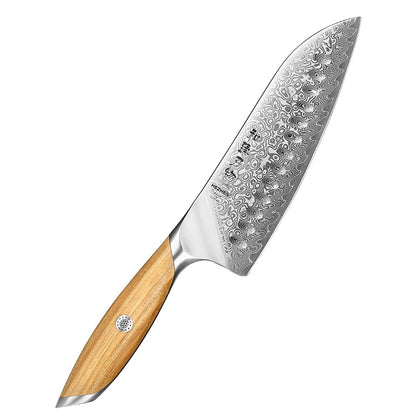 Xinzuo X01 Flagship 73-Layer Damascus Santoku Knife 7.5-inch