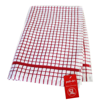 Samuel Lamont Poli Dri Terry Tea Towel 50x70cm Red