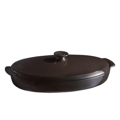 Emile Henry 2.2L Papillote Fish Steamer Charcoal