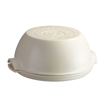 Emile Henry HR Ceramic Round Bread Baker Linen