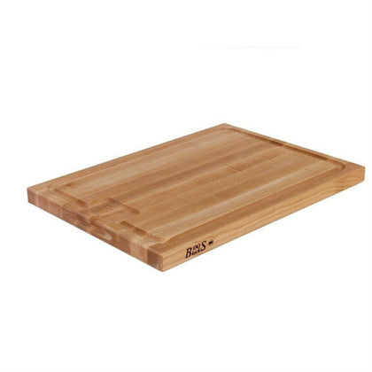 John Boos Maple 24x18in Au Jus Cutting Board with Juice Groove