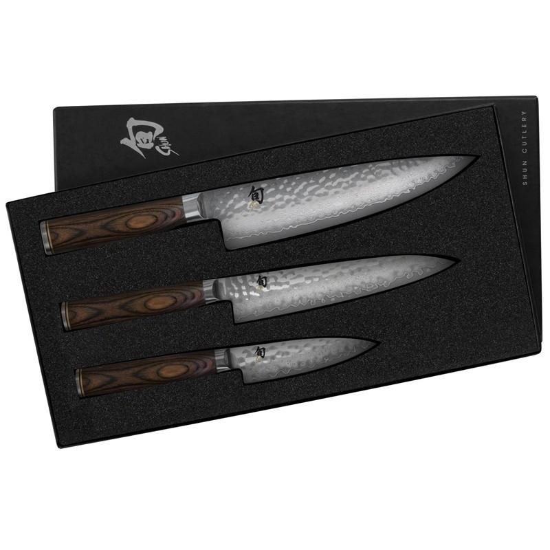 True Primal Forge Knife Kit, Set Includes Two Outdoor Kitchen Prep and Carving Knives, 6.5 Chopper and 7.25 Tanto Conveniently Stored in A Waxed